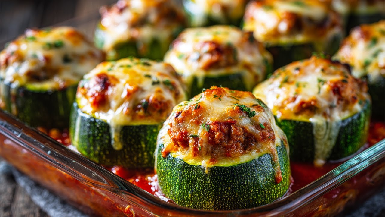 Zucchini Never Boring Again! Baked with Cheese and in a Tomato-Vegetable Sauce