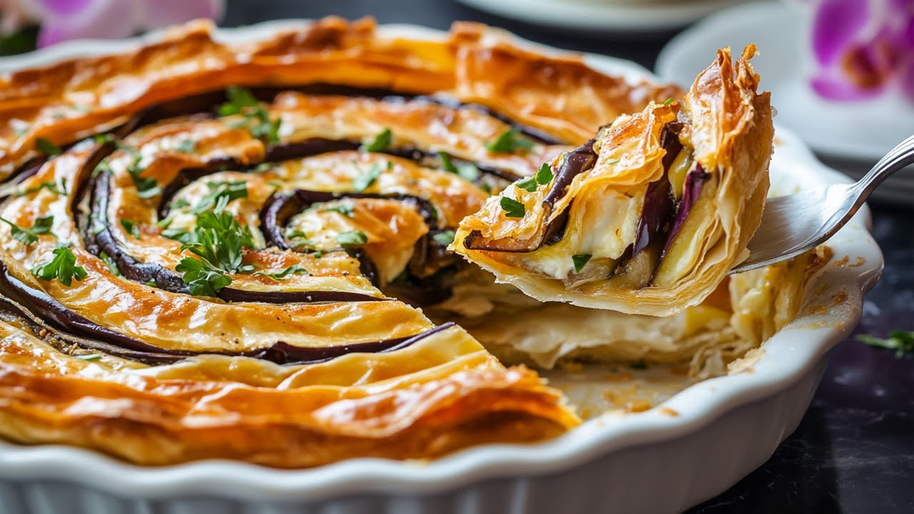 Even children will love eggplants with this delicious recipe! Simple eggplant recipe!