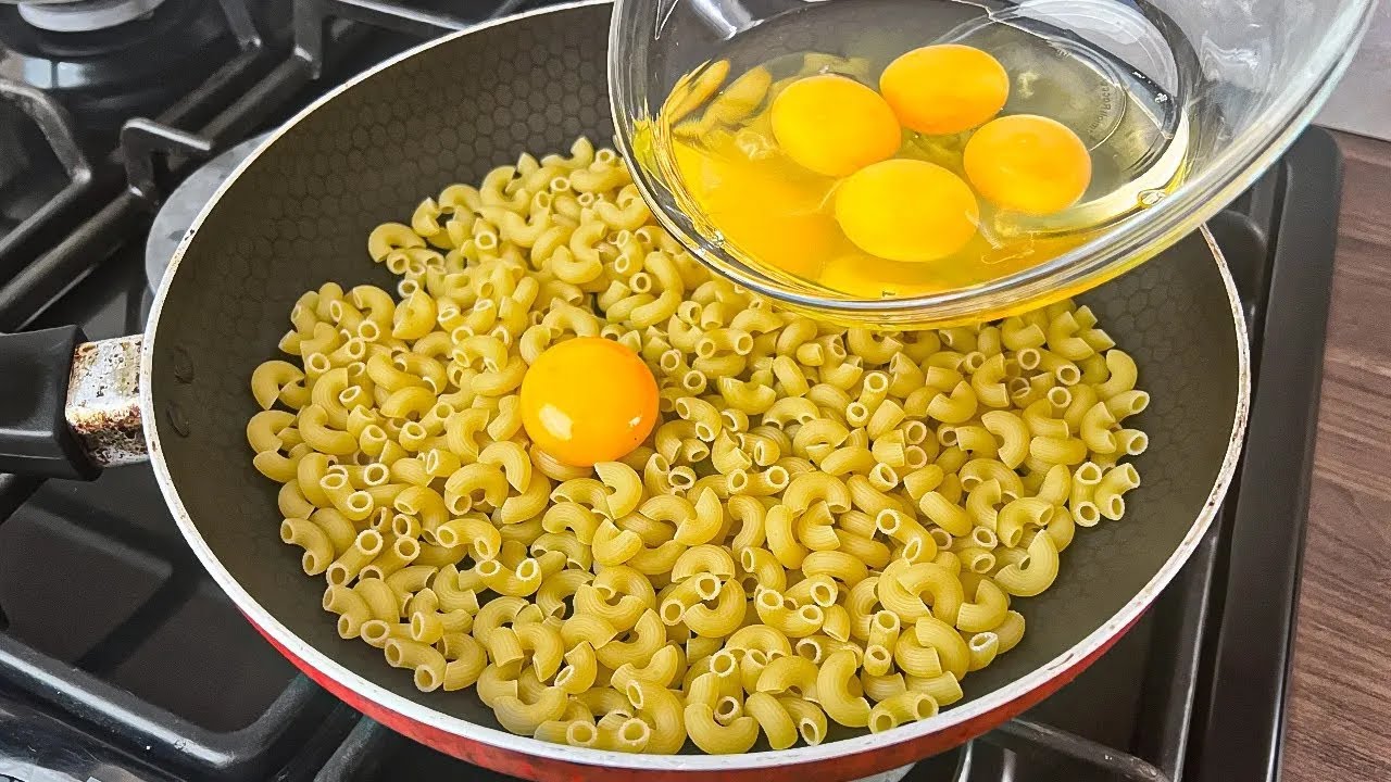 Just pour the eggs on the noodles! The most delicious homemade noodle recipe! Favorite recipe
