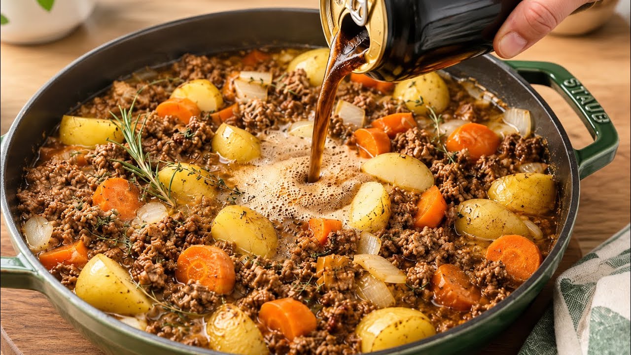 Why Beer Makes Ground Meat SO Delicious – One-Pan Recipe
