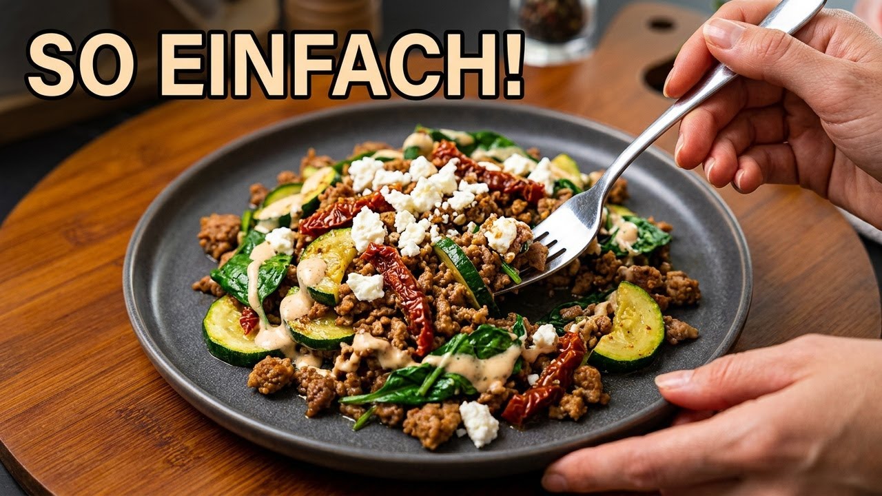 One-Pan Wonder: Ground Meat with Zucchini in 15 Minutes