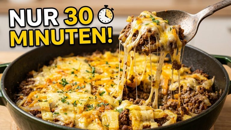 Crispy Potatoes with Ground Meat and Melted Cheese
