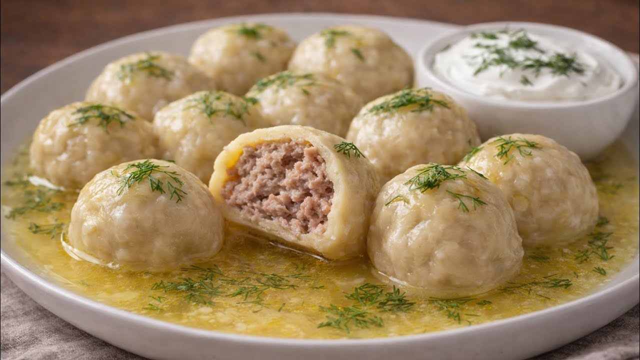 Tender Meatballs Cooked in Butter-Laural Water