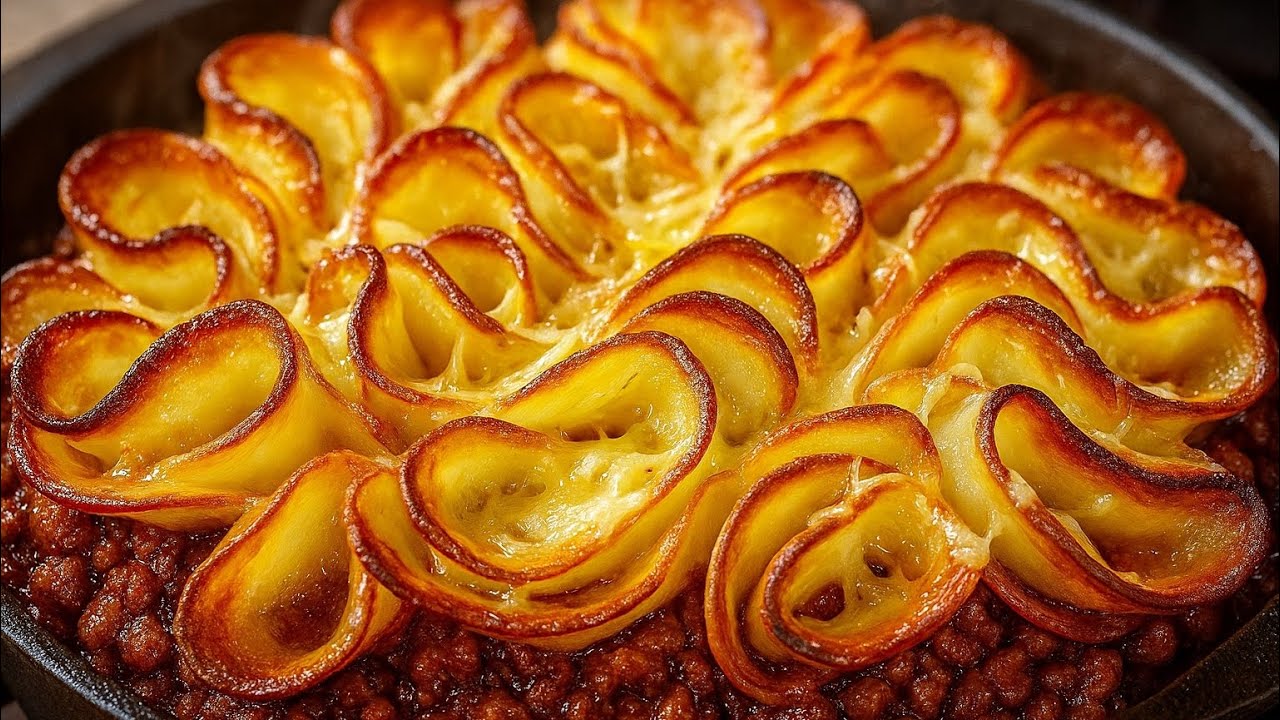 Incredible! Festive Potato Flower Recipe – So simple, so beautiful, so delicious!