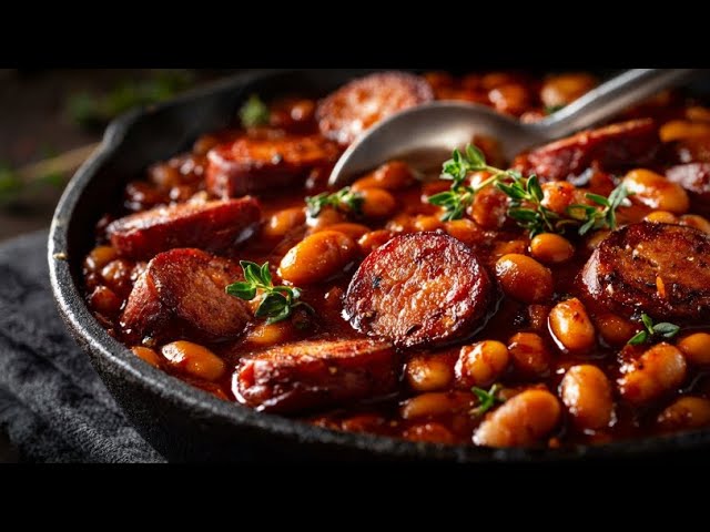 Hearty Bacon and Sausage Stew with Bulgur and Vegetables